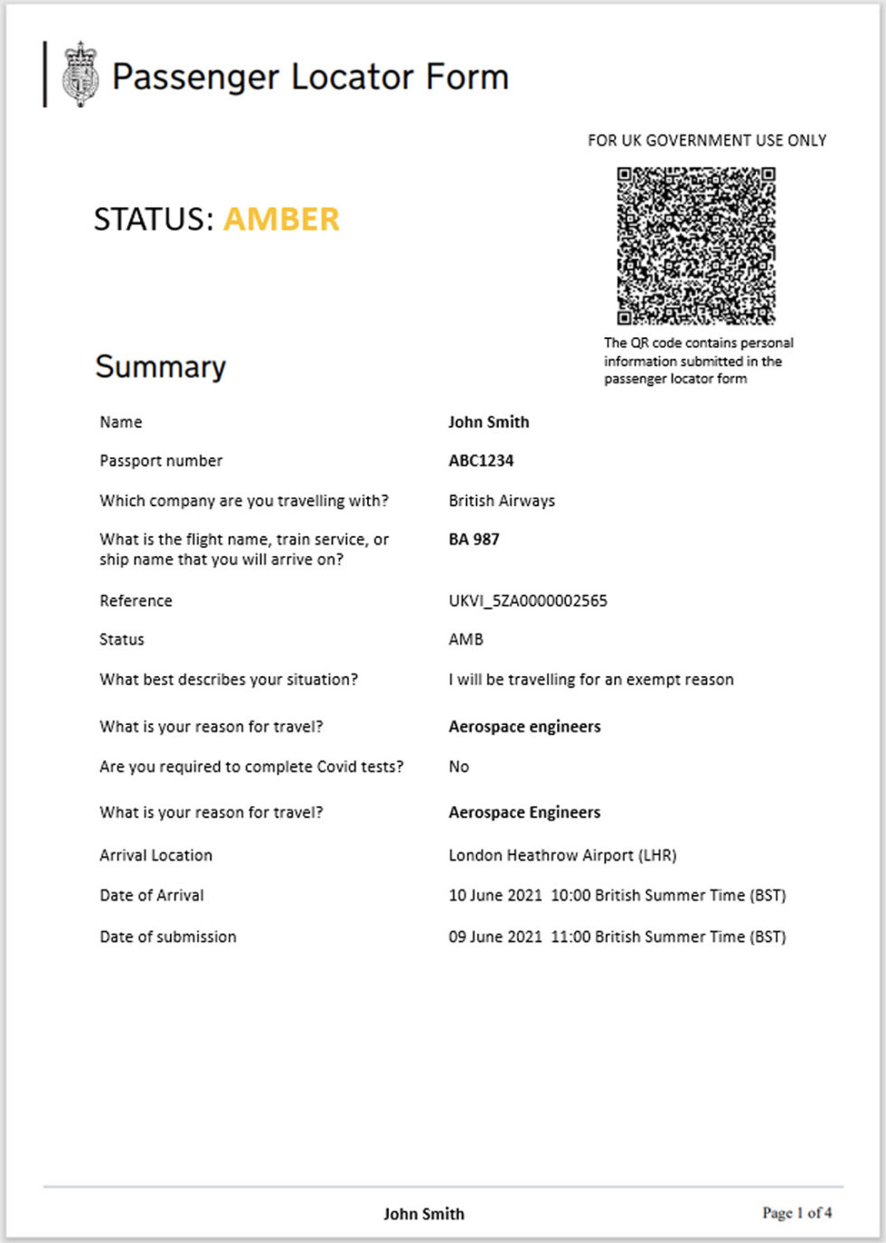 Passenger Locator Forms Gray Dawes Travel